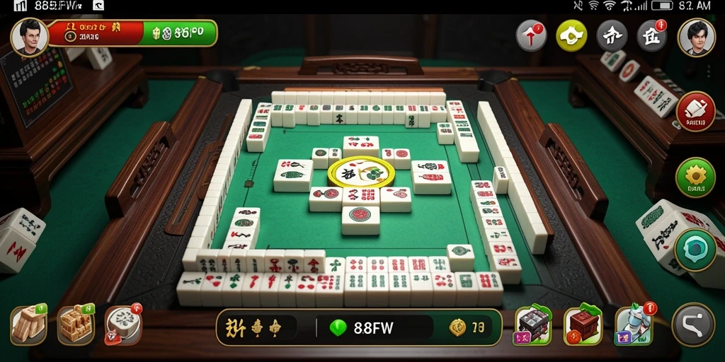 Screenshot gameplay Mahjong yang seru di 888FW.