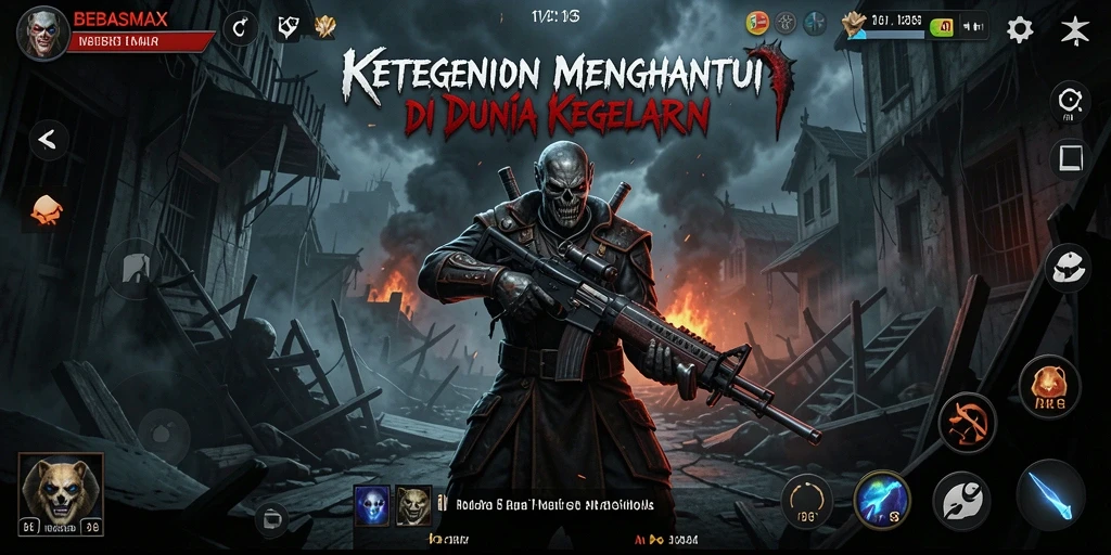 Screenshot menampilkan momen menegangkan dari gameplay BEBASMAX.