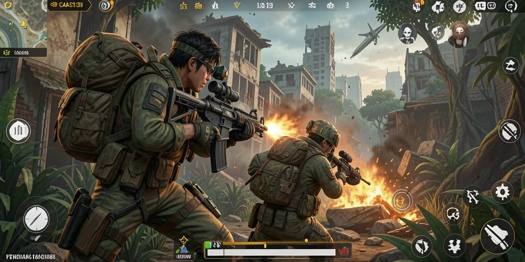 Tampilan gameplay menegangkan di CADAS138 dengan aksi seru.