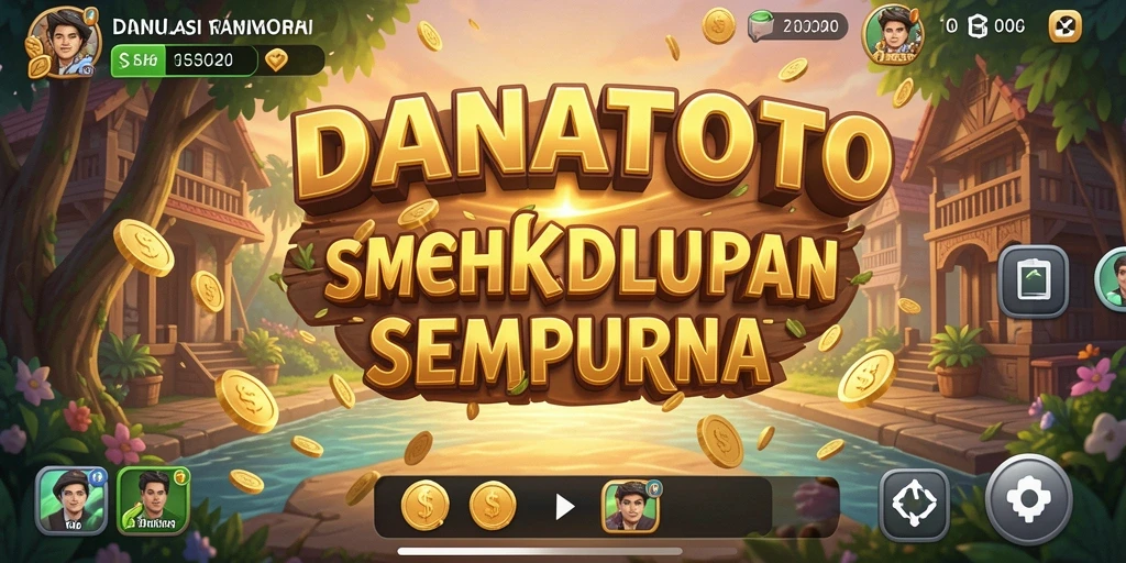 Tampilan menarik dari gameplay simulasi di DANATOTO.