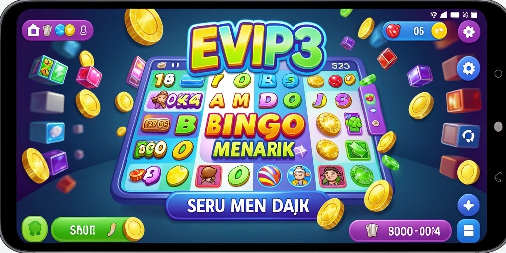 Tampilan menarik dari gameplay Bingo di EVIP3.