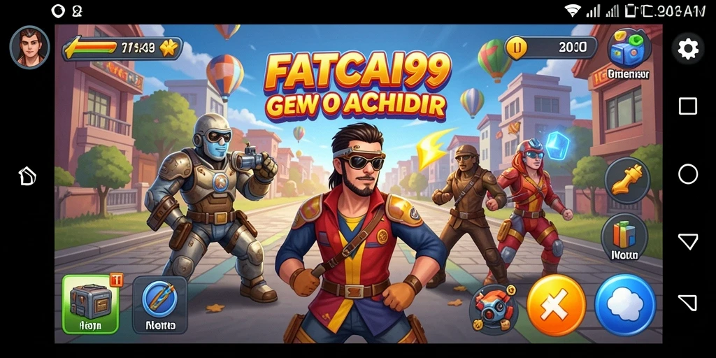 Tangkapan layar utama FATCAI99 menampilkan aksi gameplay yang seru.