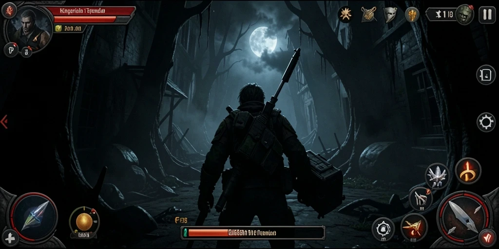 Screenshot FO8 menampilkan adegan gameplay yang mengerikan dan menegangkan.
