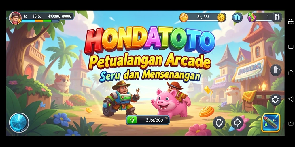 Tampilan gameplay HONDATOTO yang seru dan penuh aksi.