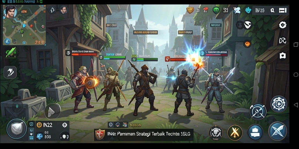 Screenshot dari gameplay <strong>IN22</strong> yang menampilkan strategi pertarungan yang intens.