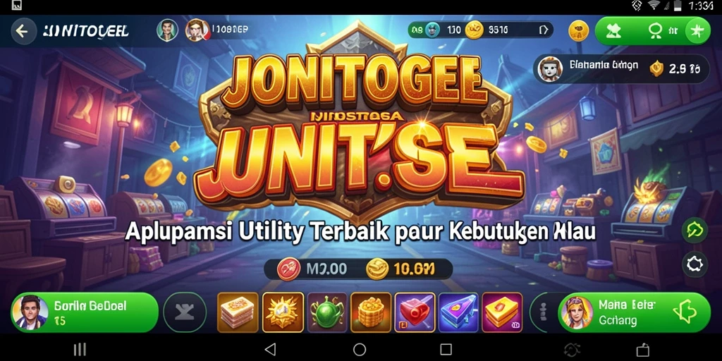 Tampilan antarmuka JONITOGEL yang bersih dan fungsional.