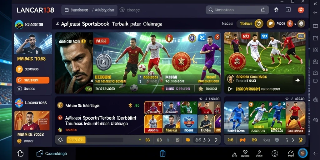 Tampilan gameplay menarik dalam aplikasi Sportsbook LANCAR138.
