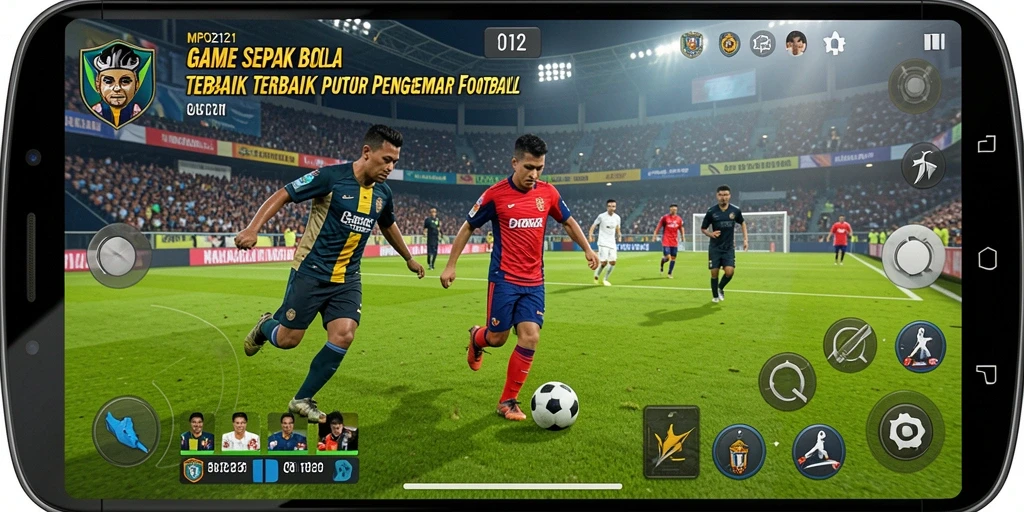 Tampilan gameplay menarik dari MPO2121 dalam aksi sepak bola.