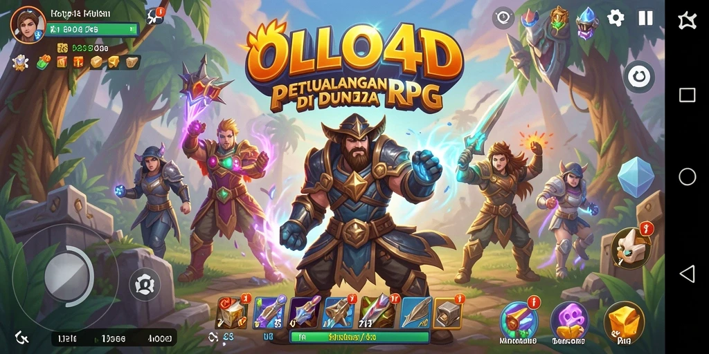 Tampilan menakjubkan dari gameplay OLLO4D yang penuh aksi RPG.