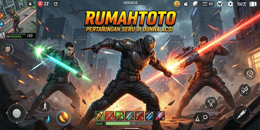Tampilan gameplay RUMAHTOTO yang penuh aksi dan seru.