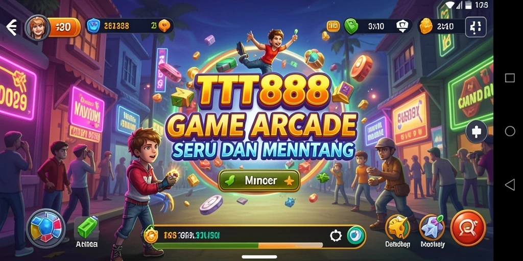 Screenshot gameplay TTT888 yang menampilkan aksi seru Arcade.