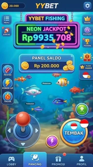 Tampilan utama aplikasi yybet dengan fitur menarik.